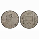 Schweiz 5 Franken 1924 B Helvetia