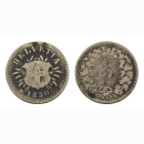 Schweiz 5 Rappen 1850 AB Helvetia