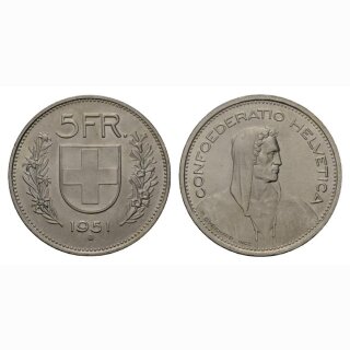 Schweiz 5 Franken 1951