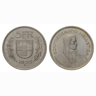 Schweiz 5 Franken 1953