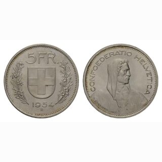 Schweiz 5 Franken 1954