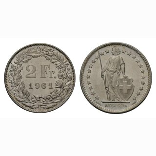 Schweiz 2 Franken  1961