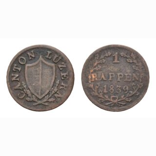Luzern 1 Rappen 1839