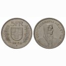 Schweiz 5 Franken 1952 B