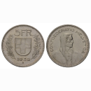 Schweiz 5 Franken 1952 B