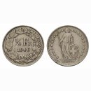 Schweiz 1/2 Franken 1946 Abart Gleichstehend