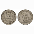 Schweiz 1/2 Franken 1946 Abart Gleichstehend