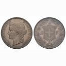 Schweiz 5 Franken 1889 B Frauenkopf