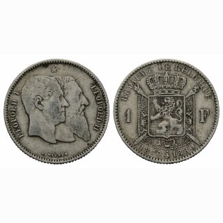 Belgien 1 Francs 1880