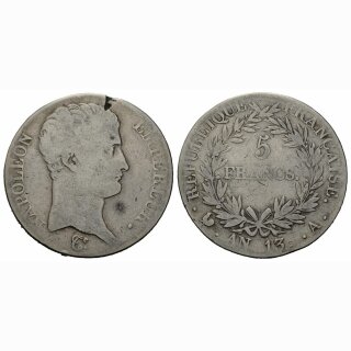 Frankreich 5 Francs AN 13 A Napoleon