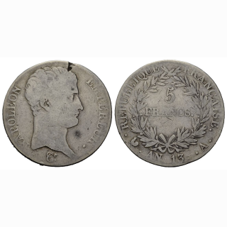 Frankreich 5 Francs AN 13 A Napoleon