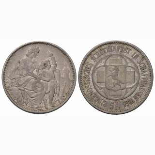 Schweiz 5 Franken 1865 Schaffhausen
