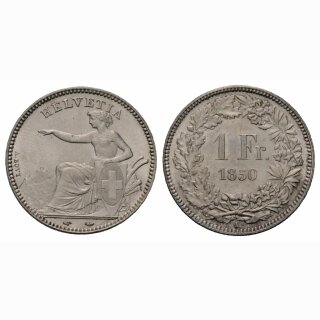 Schweiz 1 Franken 1850 A Sitzende Helvetia