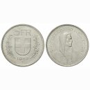 Schweiz 5 Franken 1967 B Abart 3 Sterne Dominus