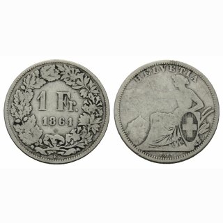 Schweiz 1 Franken 1861 B