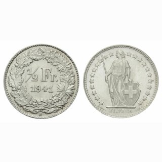 Schweiz 50 Rappen 1941 B
