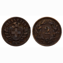 Schweiz 2 Rappen 1910 B