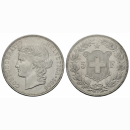 Schweiz 5 Franken 1890 B Frauenkopf