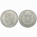Schweiz 5 Franken 1890 B Frauenkopf