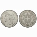 Schweiz 5 Franken 1908 B Frauenkopf