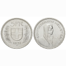 Schweiz 5 Franken 1931 B Tell