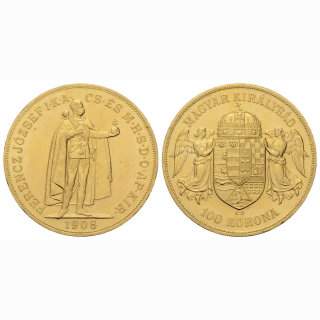 Ungarn 100 Kronen 1908 Kaiser Franz Josef