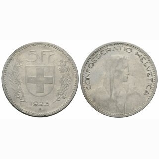 Schweiz 5 Franken 1923 B Tell