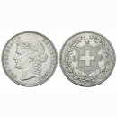 Schweiz 5 Franken 1907 B Frauenkopf