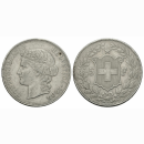 Schweiz 5 Franken 1904 B Frauenkopf