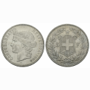 Schweiz 5 Franken 1888 B Frauenkopf