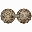 Schweiz 20 Rappen 1859 B