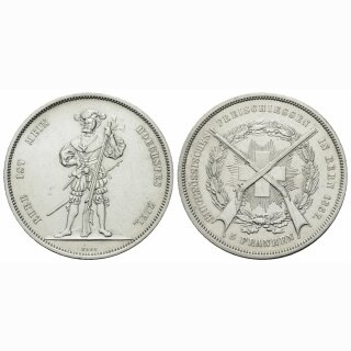 Schweiz 5 Franken 1857 Bern