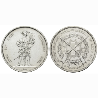 Schweiz 5 Franken 1857 Bern