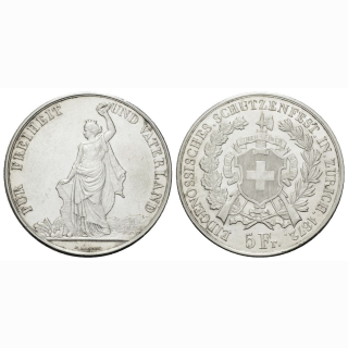 Schweiz 5 Franken 1872 Zürich