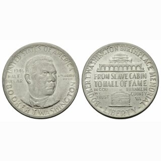 USA 1/2 Dollar 1946 Bookert T Washington