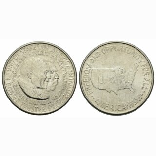 USA 1/2 Dollar 1952 B. T. und George Washington