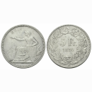 Schweiz 5 Franken 1874 B. Sitzende Helvetia