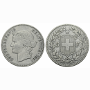 Schweiz 5 Franken 1891 B Frauenkopf