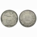 Schweiz 2 Franken 1850 A Sitzende Helvetia