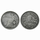 Schweiz 1 Franken 1860 B Sitzende Helvetia