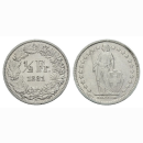 Schweiz 1/2 Franken 1881 B