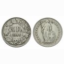Schweiz 1/2 Franken 1946 B Gleichstehend