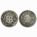 Schweiz 20 Rappen 1850 BB