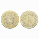 Schweiz 5 Rappen 1851 BB