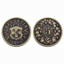Schweiz 5 Rappen 1874 B.