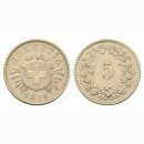 Schweiz 5 Rappen 1876 B