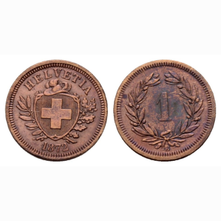 Schweiz 1 Rappen 1872 B