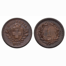 Schweiz 1 Rappen 1876 B
