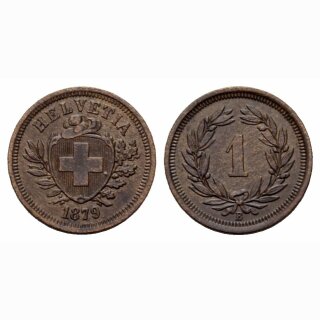 Schweiz 1 Rappen 1879 B