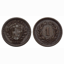 Schweiz 1 Rappen 1895 B